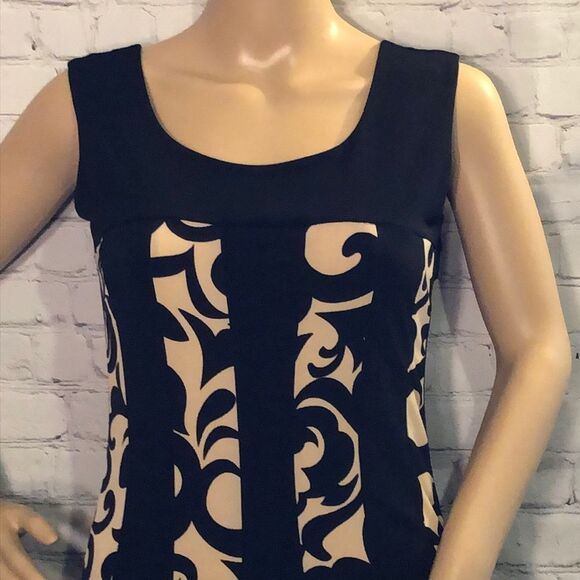 Enfocus Petite Geometric Print Fit & Flare… - Picture 2 of 10